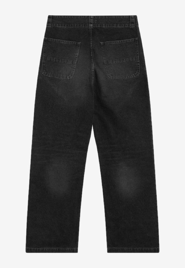 Fear Of God Washed-Effect Straight-Leg Jeans Black FG25FW45-451CNV/R_FEARG-020