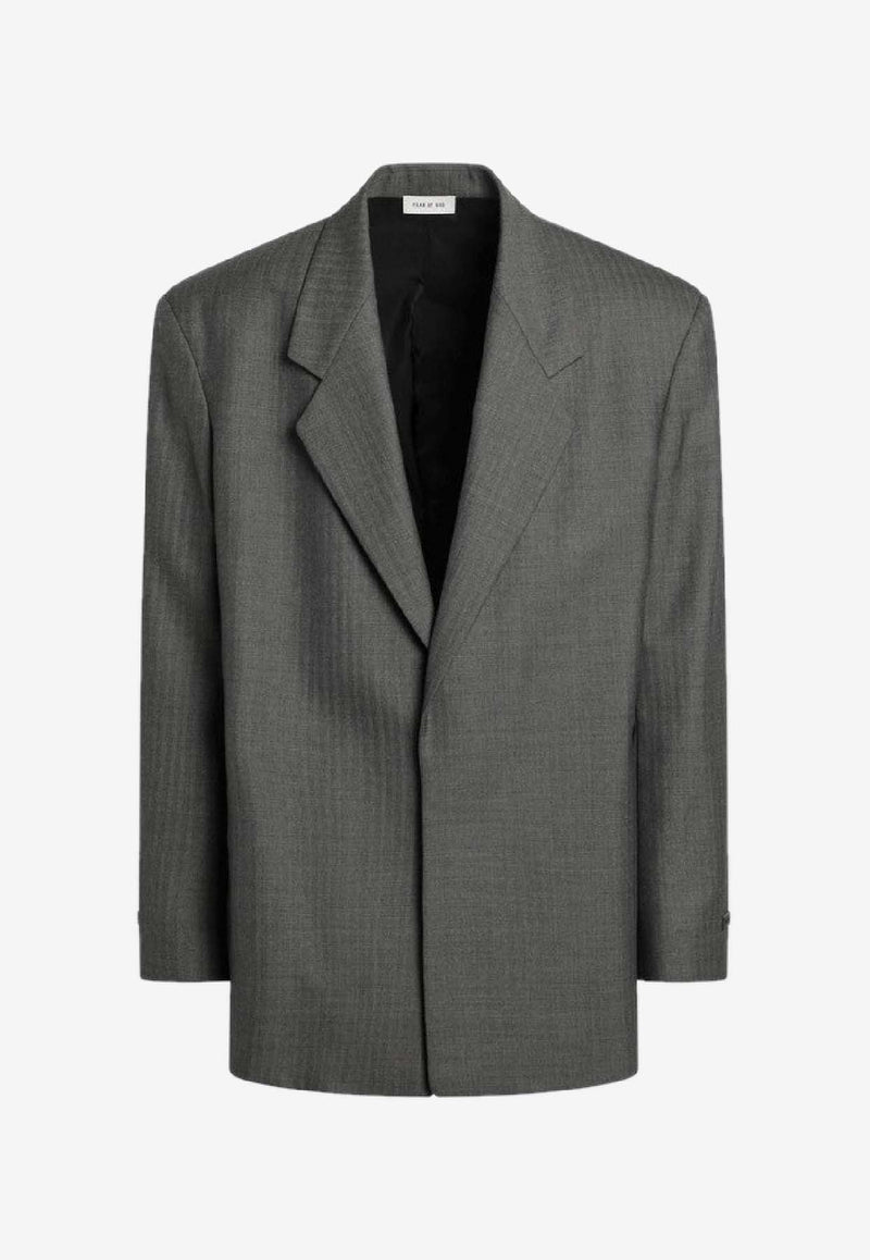 Fear Of God Single-Breasted Wool Blazer Gray FG25FW62-620HWH/R_FEARG-098