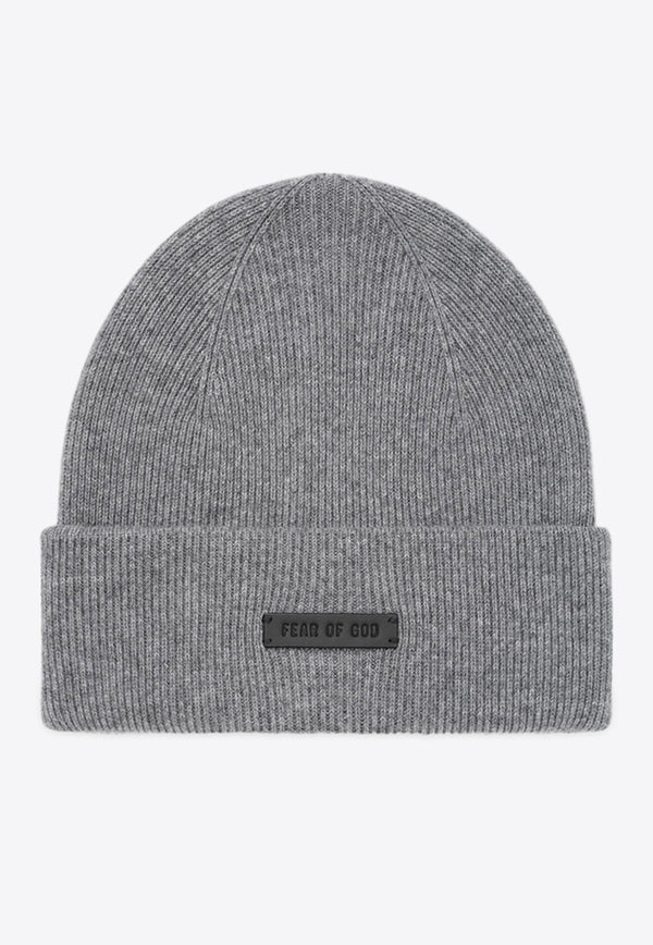 Fear Of God Logo Patch Cashmere Beanie Gray FG870-033GREY