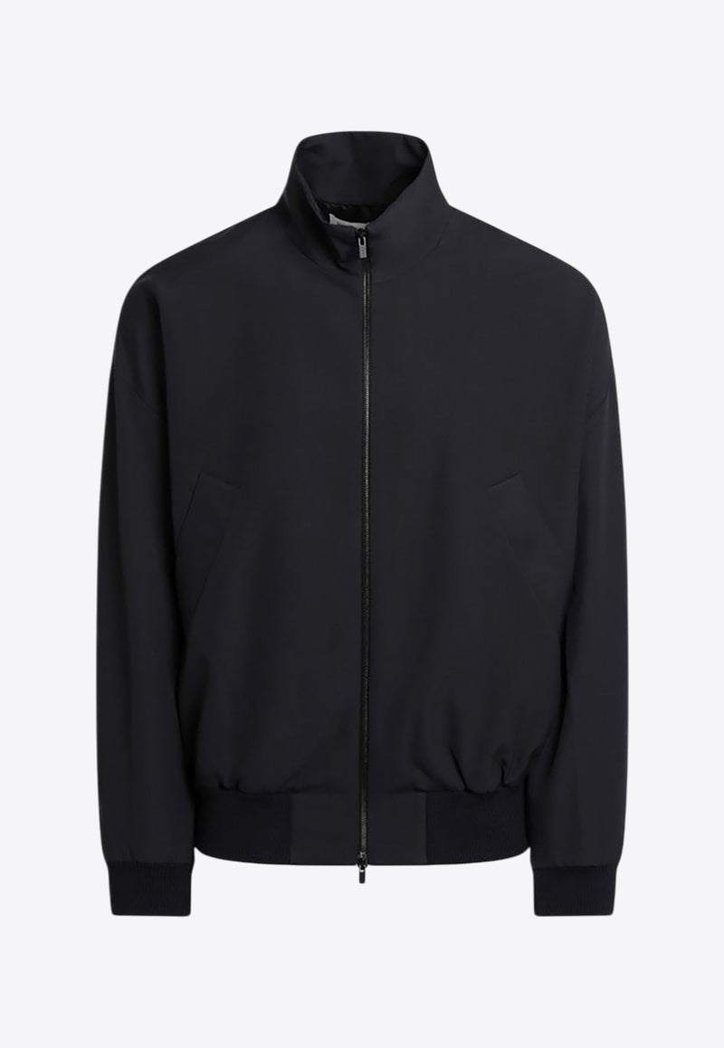 Fear Of God Zip-Up Bomber Jacket Navy FGE230-327HTW/Q_FEARG-415