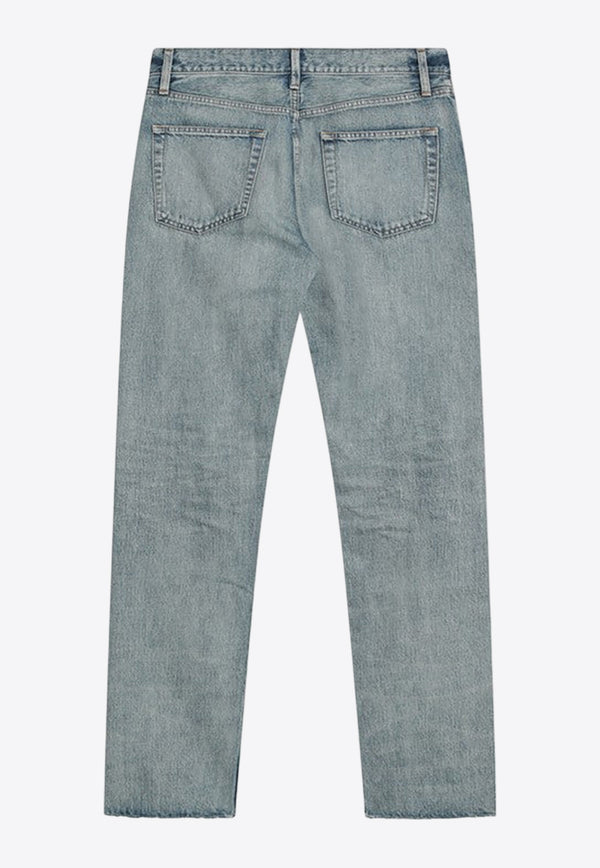 Fear Of God Washed Wide-Leg Jeans  Blue FGE240-408DNM/Q_FEARG-436