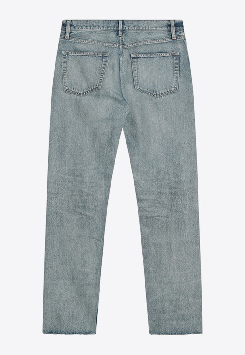 Fear Of God Washed Wide-Leg Jeans  Blue FGE240-408DNM/Q_FEARG-436