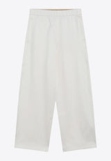 Max Mara Filovia Silk-Blend Pants White FILOVIACO/R_MAXM-001