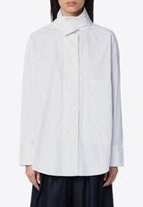 Margaux Lonnberg Finlay Oversized Striped Shirt Light Blue FINLAYCO/P_LON-BS