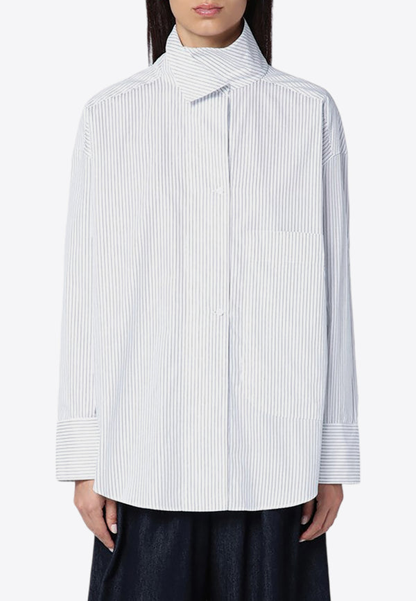 Margaux Lonnberg Finlay Oversized Striped Shirt Light Blue FINLAYCO/P_LON-BS