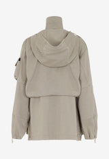 Fendi High-Neck Field Jacket Beige FJ7323AM34F1J7B_80365