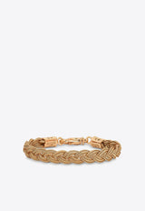 Emanuele Bicocchi Gold Flat Braided Bracelet FKB07GMET/1