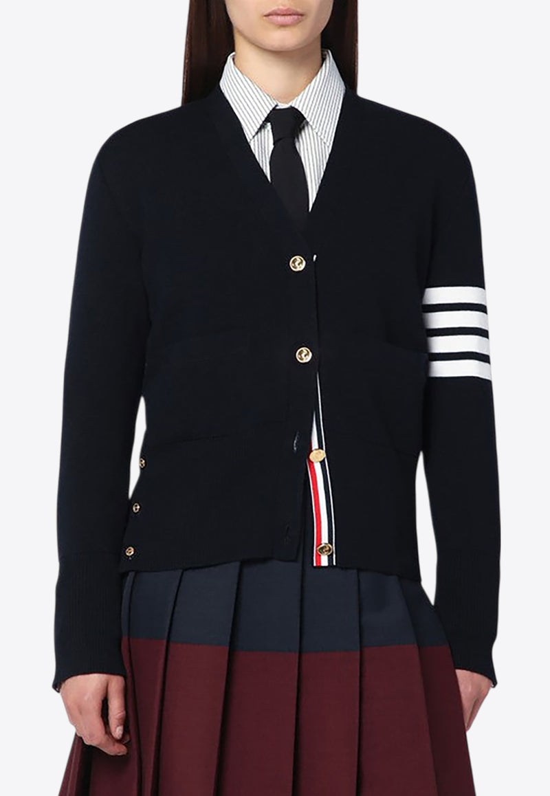Thom Browne 4-bar Stripes Wool Cardigan Navy FKC207A00014/R_THOMB-415