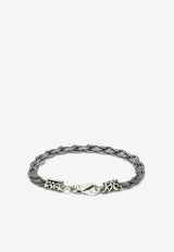 Emanuele Bicocchi Braided Silver Bracelet Silver FKCB2GMET/1_EMANU-SLV