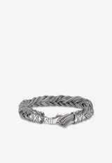 Emanuele Bicocchi Silver Fishtail Braided Bracelet FKEB2MET/1