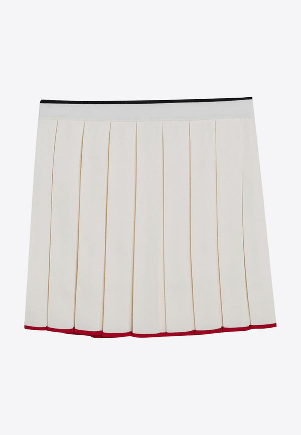 Thom Browne Pleated Mini Skirt White FKK132BY1037/P_THOMB-100