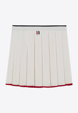 Thom Browne Pleated Mini Skirt White FKK132BY1037/P_THOMB-100