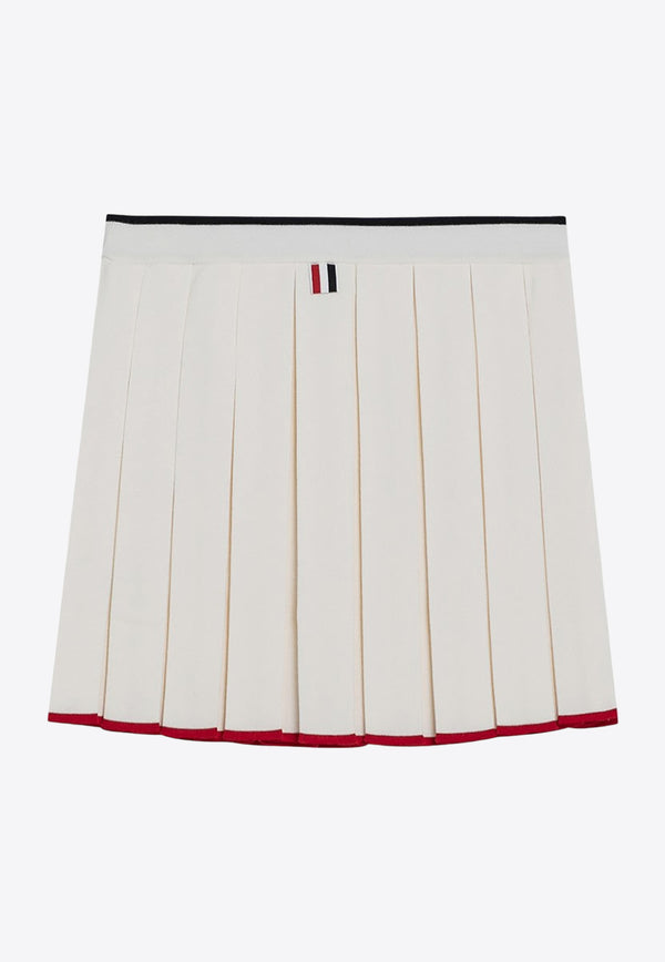 Thom Browne Pleated Mini Skirt White FKK132BY1037/P_THOMB-100