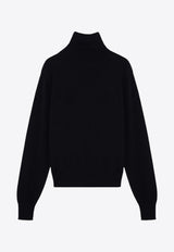 AMI PARIS Ami De Coeur Turtleneck Sweater Midnight Blue FKS411KN0025/P_AMI-430