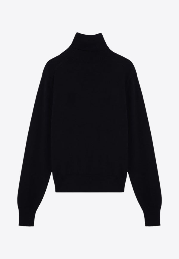 AMI PARIS Ami De Coeur Turtleneck Sweater Midnight Blue FKS411KN0025/P_AMI-430