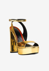 Maison Ernest Flavien 100 Mirror Leather Platform Pumps Gold FLAVIEN 100 OR MAT_GOLD