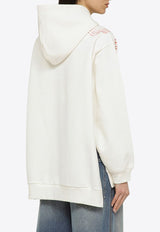 Marni Embroidered Hooded Sweatshirt White FLJE0179P4USCW26/O_MARNI-PFW02