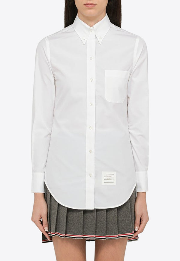 Thom Browne Long-Sleeved Button-Down Shirt FLL005E03113/O_THOMB-100