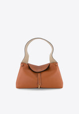 Ree Projects Florencia Pebbled Leather Shoulder Bag Brown FLORENCIA PURSE_BROWN