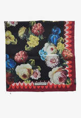 Dolce & Gabbana Floral Print Silk Scarf FN090R GDB7H HH4YF