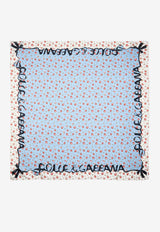 Dolce & Gabbana Rose Print Silk Scarf Multicolor FN090R GDDLO HC5XJ