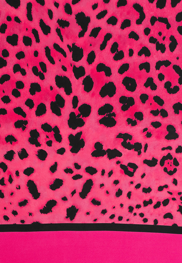 Dolce & Gabbana Leopard Print Silk Scarf Pink FN090R G0TGK HE13N