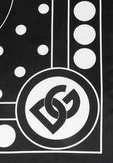 Dolce & Gabbana DG Logo Silk Scarf Black FN093R G0TGA HNSRA