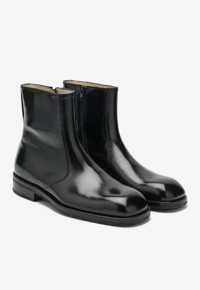 Lemaire Leather Ankle Boots  Black FO0236LL0157/R_LEMAI-BK999