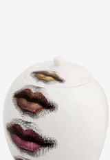Fornasetti Rossetti Iconic Lips Ceramic Vase White FOR-10541