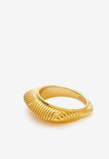 Missoma Jewellery Hera Dome Ridge Ring Gold FR-G-R1-NS-LGOLD