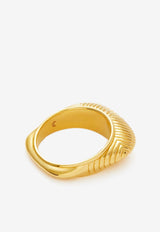 Missoma Jewellery Hera Dome Ridge Ring Gold FR-G-R1-NS-LGOLD