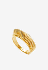 Missoma Hera Dome Ridge Stacking Ring FR-G-R1-NS-NGOLD