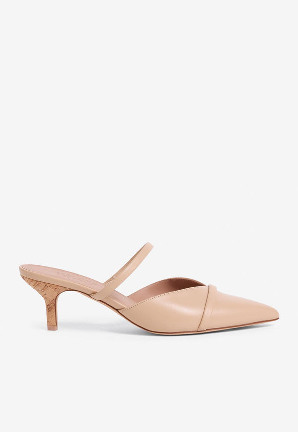 Malone Souliers Frankie 45 Leather Mules FRANKIE 45-31 BUFF/BUFF