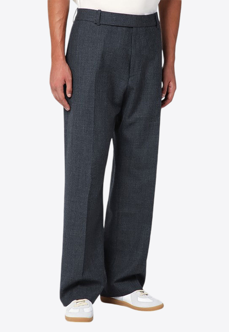 Studio Nicholson Wide Tailored Wool Pants Gray FREEWAY1224/P_STUNI-TA