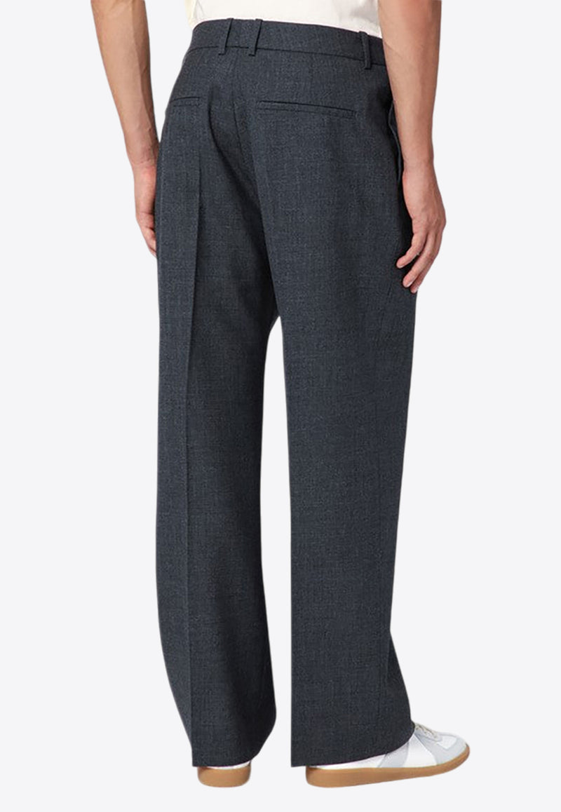 Studio Nicholson Wide Tailored Wool Pants Gray FREEWAY1224/P_STUNI-TA