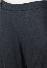 Studio Nicholson Wide Tailored Wool Pants Gray FREEWAY1224/P_STUNI-TA