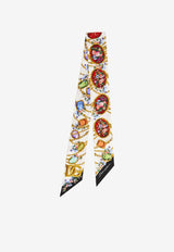Dolce & Gabbana Reversible Printed Silk Bandeau Multicolor FS215A GDDLI HA5ZD
