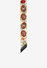 Dolce & Gabbana Reversible Printed Silk Bandeau Multicolor FS215A GDDLI HA5ZD