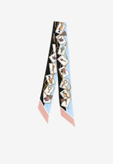 Dolce & Gabbana Perfume Print Silk Bandeau Multicolor FS215A GDDLQ HC5ZF