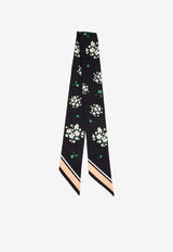 Dolce & Gabbana Geranium Print Silk Scarf Multicolor FS215A GDDUM HX6BX