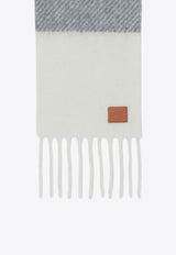 Loewe Wool-Blend Ribbed Scarf Gray FSA6SS2W01WO/R_LOEW-1122