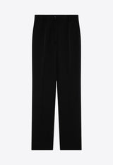 Dolce & Gabbana High-Waist Wool Tuxedo Pants Black FTAM0TFU21E/P_DOLCE-N0000