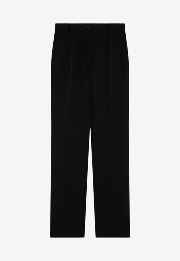 Dolce & Gabbana High-Waist Wool Tuxedo Pants Black FTAM0TFU21E/P_DOLCE-N0000