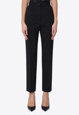 Dolce & Gabbana Virgin Wool High-Rise Tailored Pants Black FTAM2TFUBEI/P_DOLCE-N0000