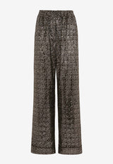 Dolce & Gabbana Sequin-Embellished Wide-Leg Pants FTAMPT FLSFG S8450
