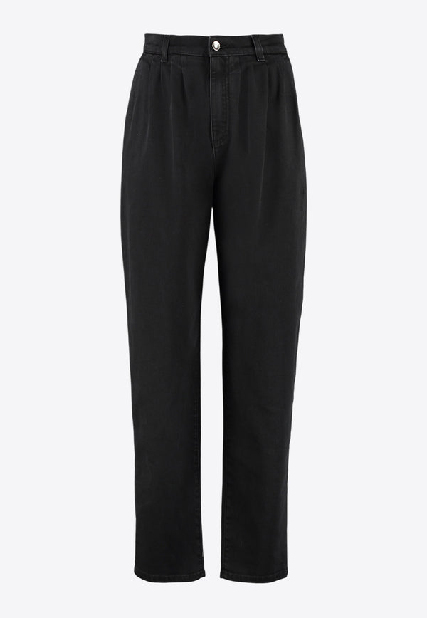 Dolce & Gabbana Washed Straight-Leg Jeans Black FTB4KD G901J S9001