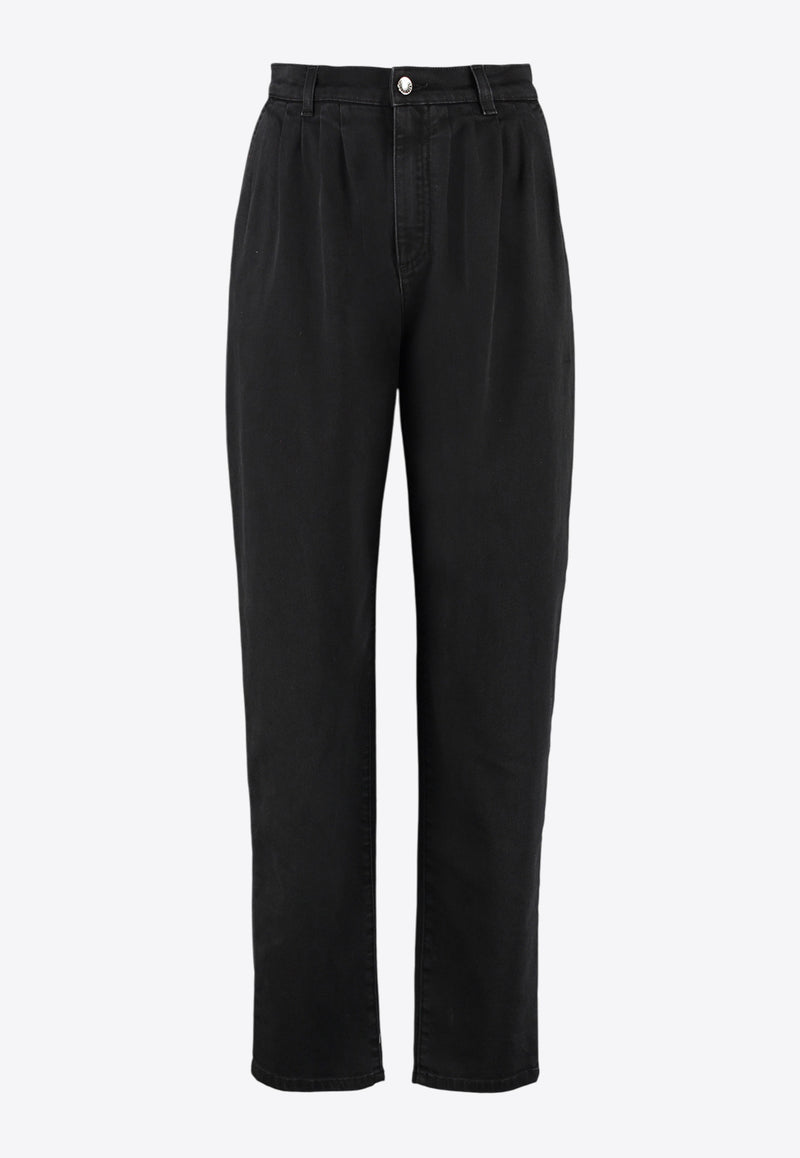 Dolce & Gabbana Washed Straight-Leg Jeans Black FTB4KD G901J S9001