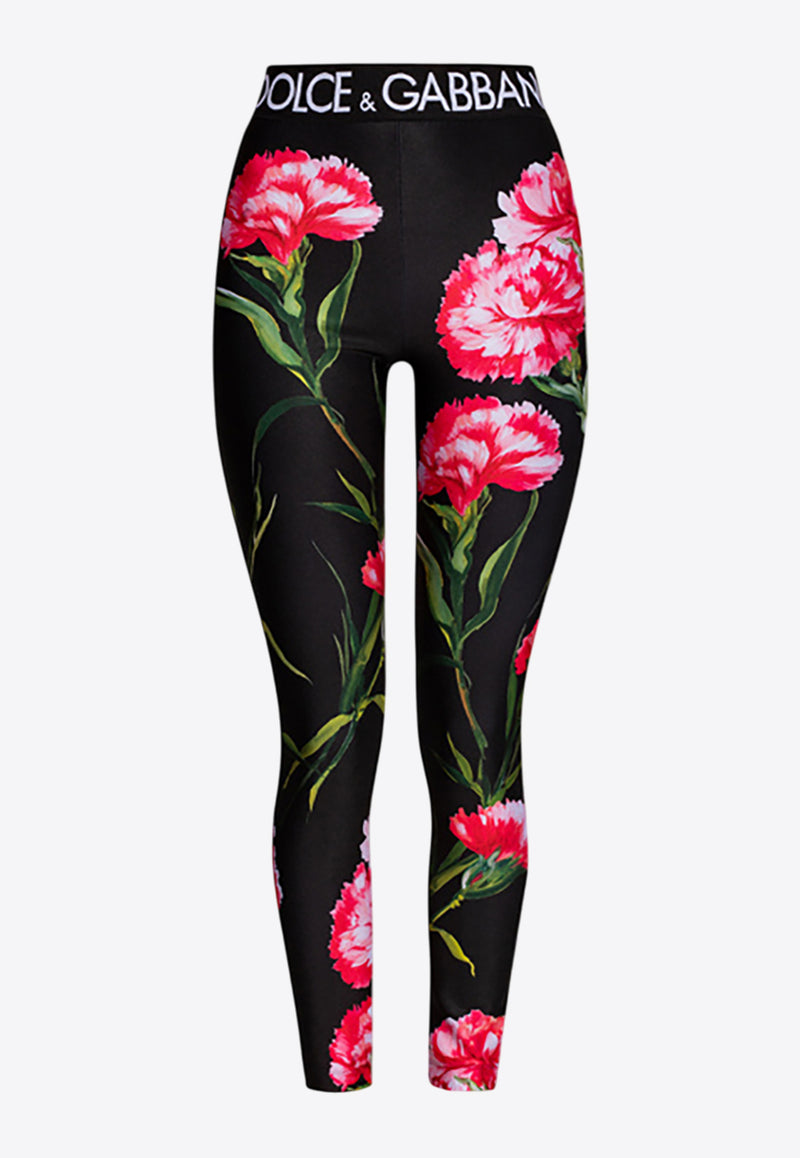Dolce & Gabbana Floral Print Leggings Multicolor FTB5TT FPG9U HN3QF