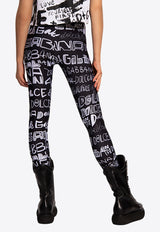 Dolce & Gabbana All-Over Print Leggings Black FTB5TT FSGXL HNSFW
