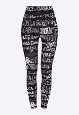 Dolce & Gabbana All-Over Print Leggings Black FTB5TT FSGXL HNSFW